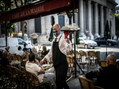 Réouverture des terrasses des cafés et restaurants, à Paris le 2 juin 2020 - Martin BUREAU [AFP]