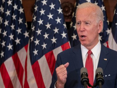 Le candidat démocrate à la présidentielle américaine Joe Biden évoque les troubles aux Etats-Unis dans un discours à Philadelphie, mardi. - JIM WATSON [AFP]