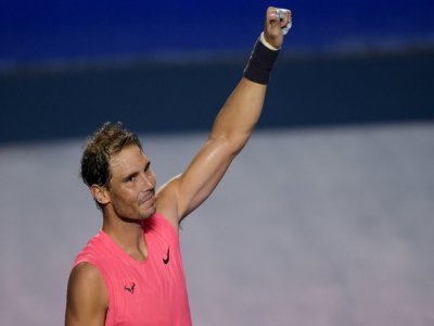 Rafael Nadal vainqueur du tournoi d'Acapulco (Mexique), le 29 février 2020 - PEDRO PARDO [AFP/Archives]