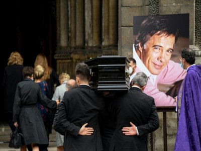 Funérailles de Guy Bedos à l'église Saint-Germain-des-Prés à Paris, le 4juin 2020 - Bertrand GUAY [AFP]