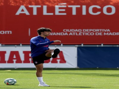 Le défenseur portugais de l'Atlético de Madrid, Joao Felix, à l'entraînement à Madrid, le 9 mai 2020 - Handout [ATLETICO MADRID/AFP/Archives]