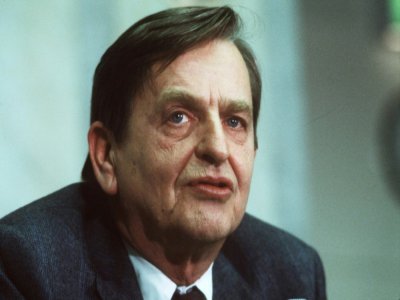 Olof Palme, le 12 décembre 1983 à Stockholm - Anders HOLMSTROM [TT News Agency/AFP/Archives]