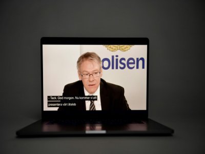 Le procureur  Krister Petersson lors d'une visio conférence à Stockholm, le 10 juin 2020 - Stina STJERNKVIST [TT NEWS AGENCY/AFP]