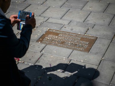 Le site où le Premier ministre suédois Olof Palme a été abattu le 28 février 1986 dans le centre de Stockholm - Jonathan NACKSTRAND [AFP/Archives]