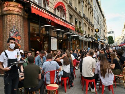 Réouverture des terrasses des cafés et restaurants, le 2 juin 2020 à Paris - BERTRAND GUAY [AFP/Archives]