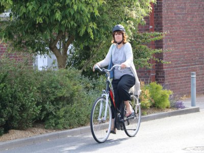 Nathalie Delpech est convaincue des bienfaits du vélo, mais elle regrette un manque de sécurité sur certains tronçons.