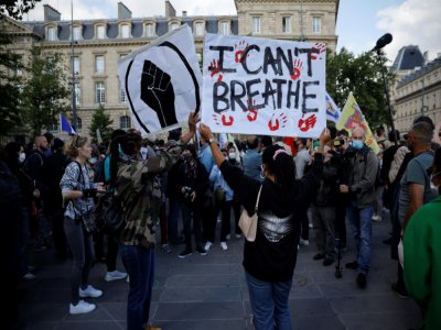 Manifestation contre les violences policières et le racisme, le 9 juin 2020 à Paris - THOMAS COEX [AFP/Archives]