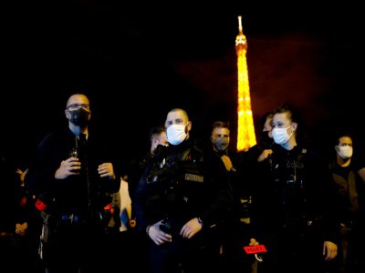 Manifestation de policiers français à Paris le 14 juin 202 - Thomas SAMSON [AFP]
