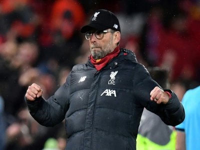 L'entraîneur de Liverpool, Jürgen Klopp, lors du 8e de finale retour de la Ligue des champions face à l'Atlético de Madrid, à Anfield, le 11 mars 2020 - Paul ELLIS [AFP/Archives]