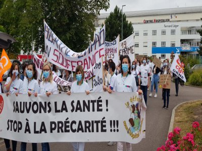 Les personnels de l'hôpital Fernand-Léger d'Argentan sont mobilisés ce mardi 16 juin : après l'épisode du Covid-19, ils réclament encore et toujours des moyens…