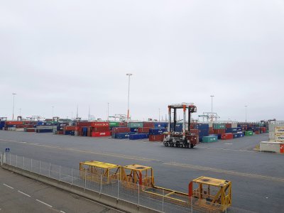 La fédération nationale des ports et docks CGT appelle à un arrêt de travail de 24 heures, le samedi 20 juin, sur l'ensemble des ports français. (Illustration)