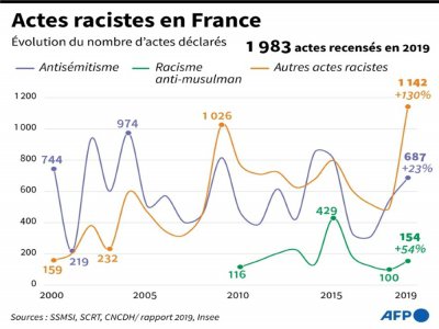 Rapport 2019 sur le racisme en France - Vincent LEFAI [AFP]