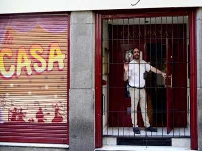 Le propriétaire de la salle de spectacle de flamenco Martin Guerrero, le 15 juin 2020 à Madrid - JAVIER SORIANO [AFP]