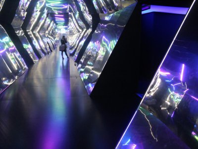 L'exposition Luminopolis accueille les visiteurs à l'Atrium à Rouen.