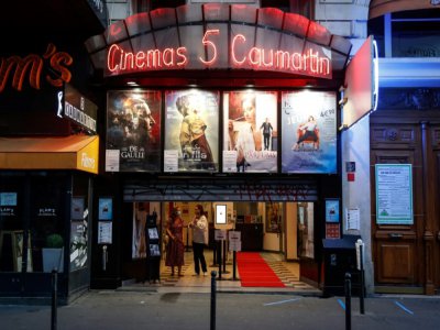 La façade du cinéma 5 Caumartin à Paris le 21 juin 2020 - Abdulmonam Eassa [AFP]