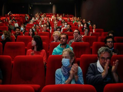 Des spectateurs au cinéma le 21 juin 2020 à Paris - Abdulmonam Eassa [AFP]