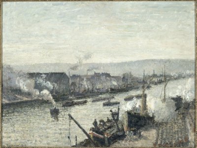 François Depeaux a offert son soutien à de nombreux impressionnistes comme Sisley, Monet et Pissarro dont cette toile qui représente le port de Rouen. - Hervé Lewandowski