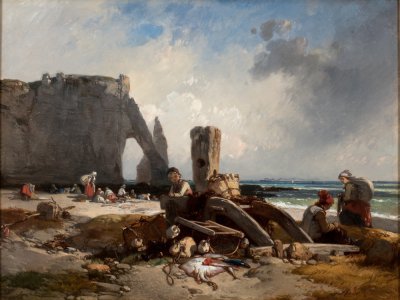 Le peintre Eugène Le Poittevin a découvert Étretat en 1831. - François Dugué