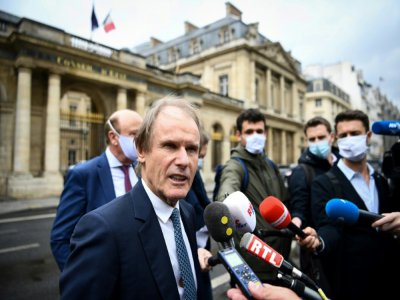Le président d'Amiens Bernard Joannin devant le Conseil d'Etat à Paris, le 4 juin 2020 - FRANCK FIFE [AFP]