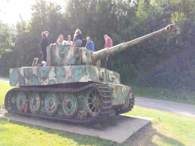 Le char tigre allemand est exposé à Vimoutiers.
