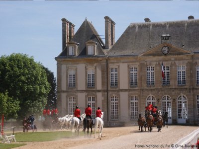 Le Haras national du Pin doit son surnom de Versailles du cheval à Louis XIV. Aujourd'hui, ce domaine est connu dans le monde entier, c'est le haras national le plus prestigieux de France. - Orne Tourisme