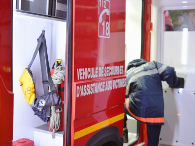 Les pompiers ont secouru trois mineurs blessés dans un accident dimanche 28 juin à Colleville, à l'est de Fécamp. - Illustration