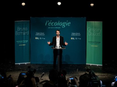 L'écologiste Grégory Doucet le 28 juin 2020 à Lyon - JEFF PACHOUD [AFP]