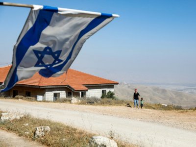 A Givat Arnon, colonie dans le nord de la Cisjordanie occupée, le 22 juin 2020 - MENAHEM KAHANA [AFP/Archives]