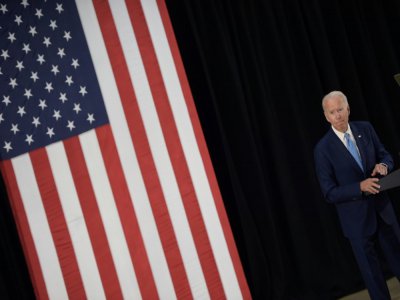 Joe Biden lors d'un discours à Wilmington, dans le Delaware, le 30 juin 2020 - Brendan Smialowski [AFP]