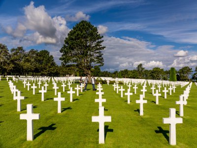 Plus de 9 000 soldats tombés au combat en 1944 reposent au cimetière de Colleville-sur-Mer.  - Vincent Rustue / Calvados Attractivité