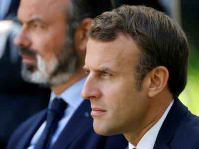 Emmanuel Macron et Edouard Philippe le 29 juin 2020 à Paris - CHRISTIAN HARTMANN [POOL/AFP/Archives]