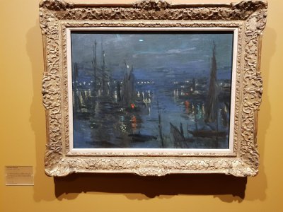 "Le Havre, effet de nuit" de Claude Monet.