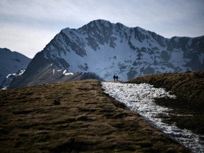 Dans les Pyrénées, près de Luchon, le 15 février 2020, la neige est rare - Anne-Christine POUJOULAT [AFP/Archives]