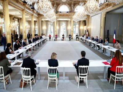 Le premier Conseil des ministres du gouvernement Castex, à Paris le 7 juillet 2020 - Ian LANGSDON [POOL/AFP]