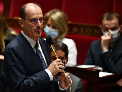 Le Premier ministre Jean Castex lors d'une séance de questions au gouvernement, à l'Assemblée nationale à Paris le 8 juillet 2020 - Christophe ARCHAMBAULT [AFP]