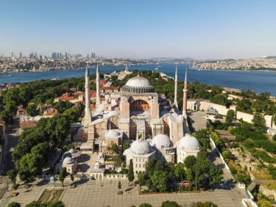L'ex-basilique Sainte-Sophie à Istanbul, le 28 juin 2020 - Ozan KOSE [AFP/Archives]