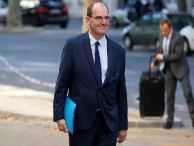 Le Premier ministre Jean Castex arrive au séminaire du gouvernement, le 11 juillet 2020 à Paris - Thomas SAMSON [AFP]