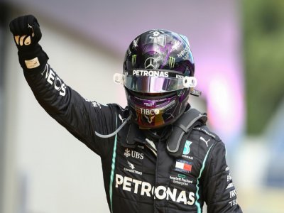 Le pilote Mercedes Lewis Hamilton vainqueur du GP de Styrie sur le Red Bull Ring de Spielberg, le 12 juillet 2020 - Mark Thompson [POOL/AFP]