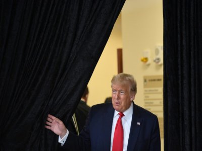 Le président américain Donald Trump sur la base militaire de Doral en Floride le 10 juillet 2020 - SAUL LOEB [AFP]
