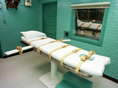 La chambre de la mort du pénitencier de Huntsville (Texas), en 2000 - PAUL BUCK [AFP/Archives]
