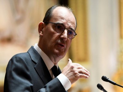 Le Premier ministre Jean Castex s'exprime devant le Sénat, le 16 juillet 2020 à Paris - Bertrand GUAY [AFP]