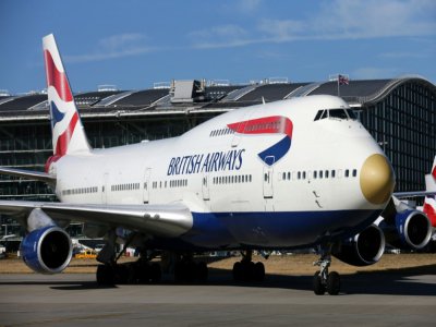 Un Boeing 747 à l'aéroport de Heathrow à Londres le 23 août 2016 - Justin TALLIS [AFP/Archives]