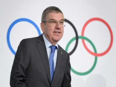 Le patron de la famille olympique Thomas Bach au siège du CIO à Lausanne, le 5 décembre 2019 - Fabrice COFFRINI [AFP/Archives]