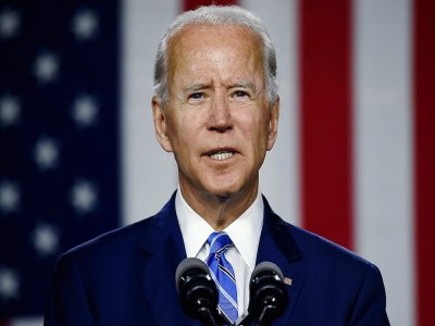 Le candidat démocrate à la présidentielle Joe Biden, le 14 juillet 2020 à Wilmington, dans le Delaware - Olivier DOULIERY [AFP]
