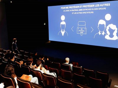 Dans une salle de cinéma à Paris, le 22 juin 2020 - THOMAS COEX [AFP/Archives]