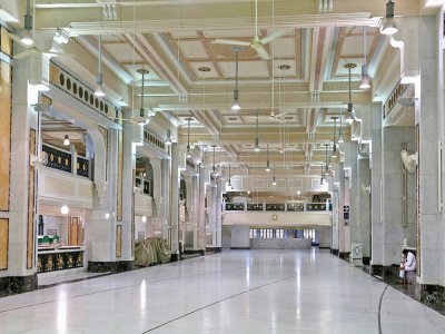 A l'intérieur de la Grande mosquée de La Mecque, le 28 juillet 2020 - - [AFP]