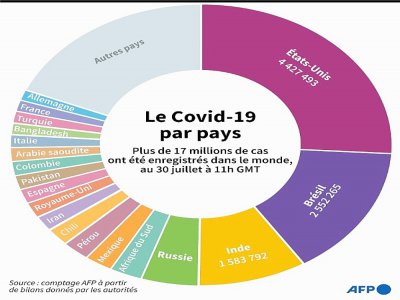 Le Covid-19 par pays - Romain ALLIMANT [AFP]