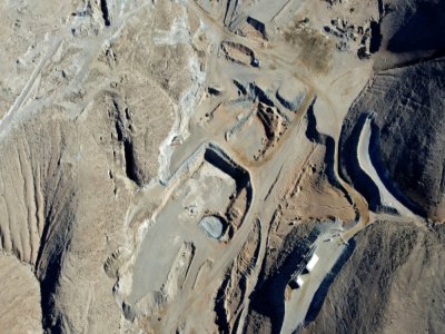 La mine de San Jose à Copiapo, dans le nord du Chili, le 22 juillet 2020 - ALEX CATRIN [AFP]