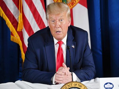 Le président américain Donald Trump, le 31 juillet 2020 à Belleair, en Floride - SAUL LOEB [AFP]