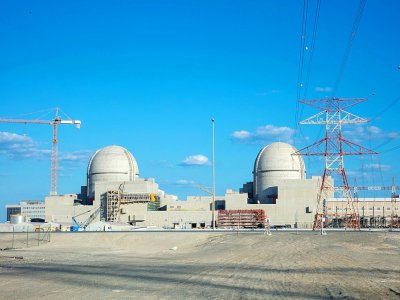 La centrale nucléaire de Barakah, aux Emirats arabes unis, le 12 novembre 2019 - - [Barakah Nuclear Power Plant/AFP/Archives]